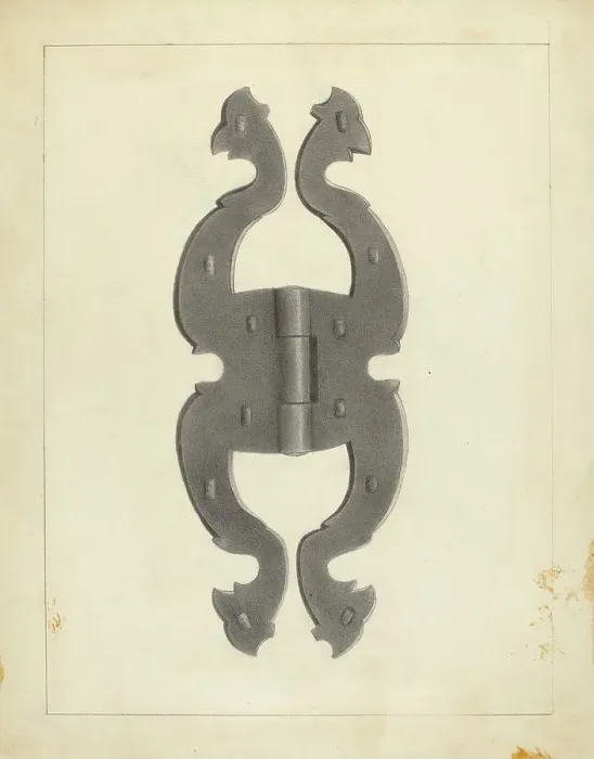 Framed Print : Hinge, c. 1939. Creator: Joseph Stonefield Framed Print : Hinge, c. 1939. Creator: Joseph Stonefield