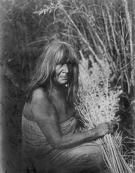 Hipah with Arrow-Brush-Maricopa, c1907. Creator: Edward Sheriff Curtis