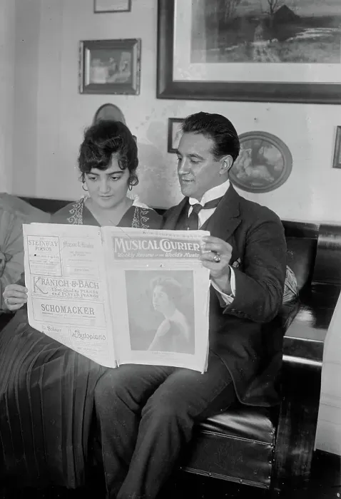 Framed Print : Hipolito Lazaro & wife, between c1915 and c1920. Creator: Bain News Service Framed Print : Hipolito Lazaro & wife, between c1915 and c1920. Creator: Bain News Service