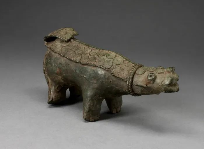 Framed Print : Hippopotamus, Nigeria, 9th / mid-19th century. Creator: Unknown Framed Print : Hippopotamus, Nigeria, 9th / mid-19th century. Creator: Unknown