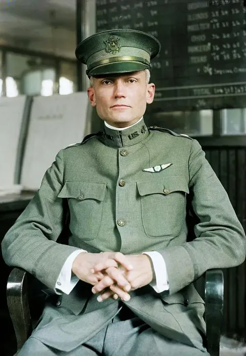 Framed Print : Hiram Bingham, Aviator - At Desk, 1917. Creator: Harris & Ewing Framed Print : Hiram Bingham, Aviator - At Desk, 1917. Creator: Harris & Ewing