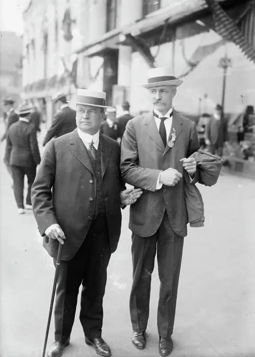 Framed Print : Hiram Warren Johnson & Gifford Pinchot, between c1915 and c1920. Creator: Bain News Service Framed Print : Hiram Warren Johnson & Gifford Pinchot, between c1915 and c1920. Creator: Bain News Service