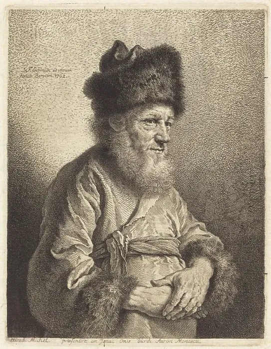 Framed Print : Hirsch Michel, 1762. Creator: Georg Friedrich Schmidt Framed Print : Hirsch Michel, 1762. Creator: Georg Friedrich Schmidt