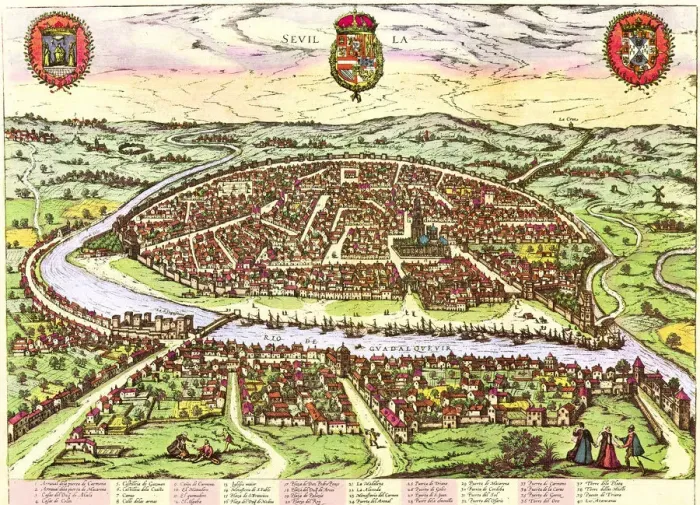 Framed Print : Hispalis (Seville) From Civitates Orbis Terrarum Framed Print : Hispalis (Seville) From Civitates Orbis Terrarum