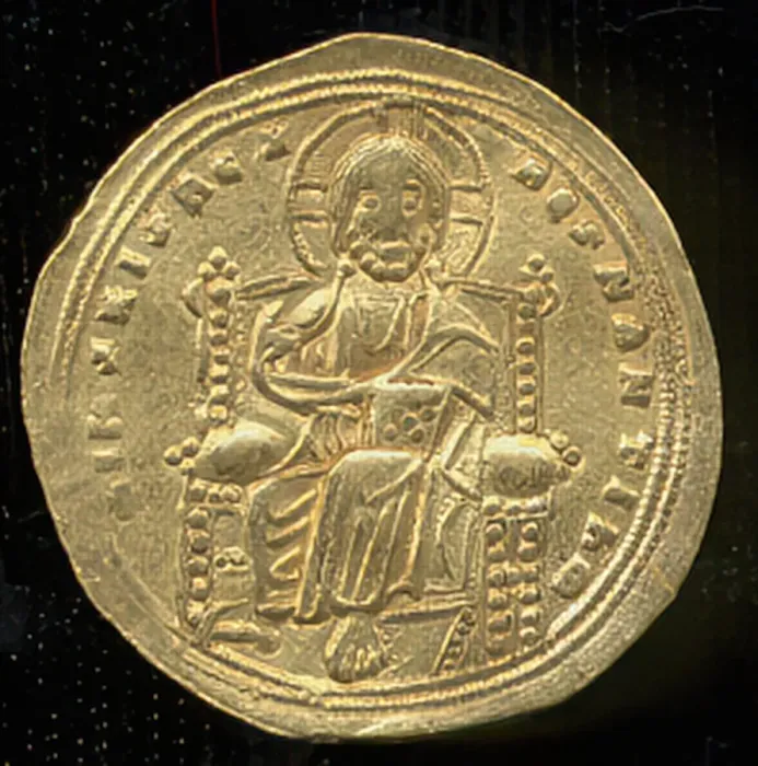 Framed Print : Histamenon of Romanos III Argyros, Byzantine, 1028-34. Creator: Unknown Framed Print : Histamenon of Romanos III Argyros, Byzantine, 1028-34. Creator: Unknown