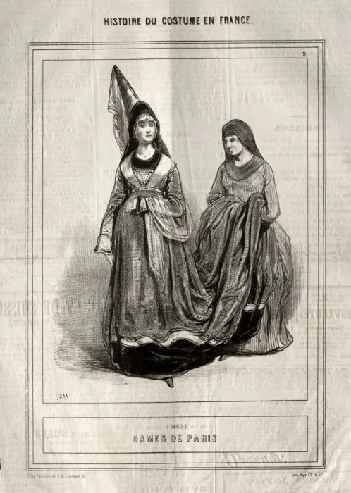 Framed Print : Histoire du Costume en France: Dames de Paris, 1843. Creator: Paul Gavarni (French, 1804-1866) Framed Print : Histoire du Costume en France: Dames de Paris, 1843. Creator: Paul Gavarni (French, 1804-1866)