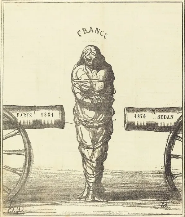 Framed Print : Histoire d'un règne, 1870. Creator: Honore Daumier Framed Print : Histoire d'un règne, 1870. Creator: Honore Daumier