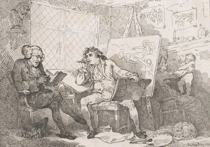 Framed Print : The Historian Animating The Mind of A Young Painter, 1784. 1784 Framed Print : The Historian Animating The Mind of A Young Painter, 1784. 1784