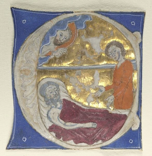 Historiated Initial Excised from a Bible, 1200s. Creator: Unknown