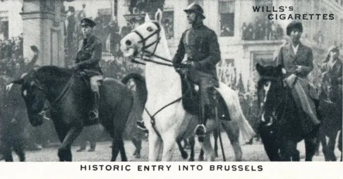 Framed Print : Historic Entry into Brussels, 1918 (1937) Framed Print : Historic Entry into Brussels, 1918 (1937)