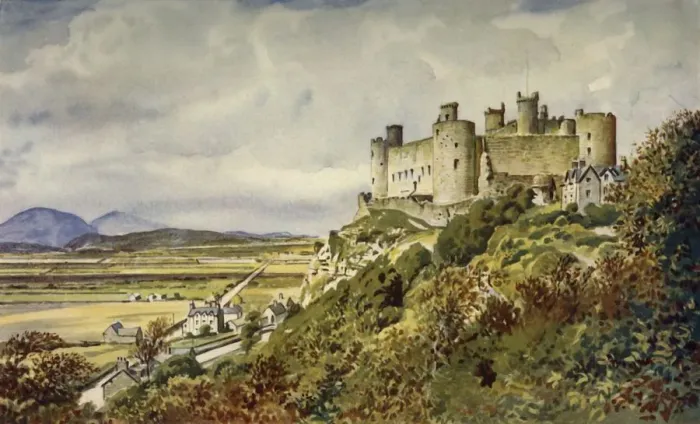Framed Print : Historic Harlech Castle, Famed in Welsh Song, c1948. Creator: Unknown Framed Print : Historic Harlech Castle, Famed in Welsh Song, c1948. Creator: Unknown