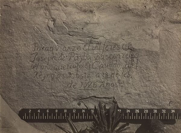 Historic Spanish Record of the Conquest, South Side of Inscription Rock, N. M. No