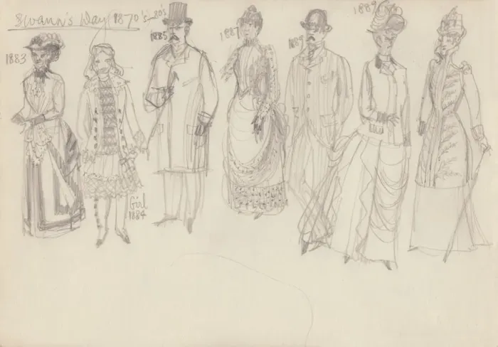 Framed Print : Historical costume, c1950. Creator: Shirley Markham
