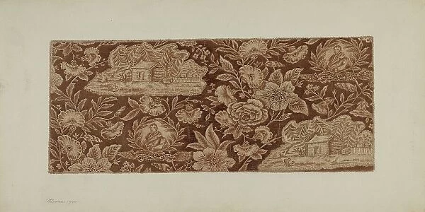 Historical Printed Cotton, 1940. Creator: D. Davin