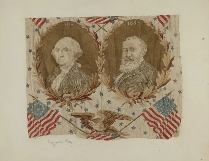 Framed Print : Historical Printed Cotton, c. 1939. Creator: Suzanne Roy
