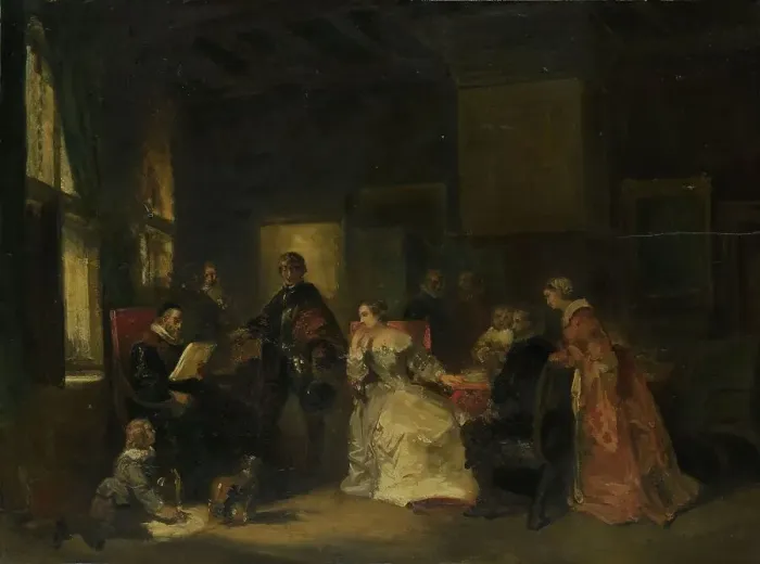 Framed Print : Historical Scene with William the Silent?, 1830-1860. Creator: Nicolaas Pieneman Framed Print : Historical Scene with William the Silent?, 1830-1860. Creator: Nicolaas Pieneman