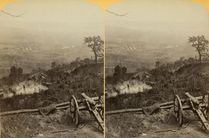Framed Print : Historical Sycamore Tree, Orchard Knob in the distance, 1889 Framed Print : Historical Sycamore Tree, Orchard Knob in the distance, 1889