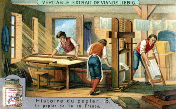 Framed Print : History of Paper: 5, c1900 Framed Print : History of Paper: 5, c1900