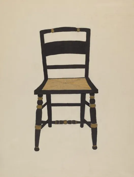 Framed Print : Hitchcock Chair, 1935  /  1942. Creator: Genevieve Sherlock