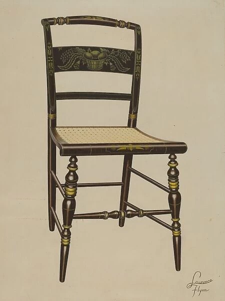 Hitchcock chair, probably 1936. Creator: Lawrence Flynn