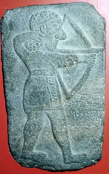 Hittite relief of an archer, Tell Halaf, Syria, c10th - 9th century BC