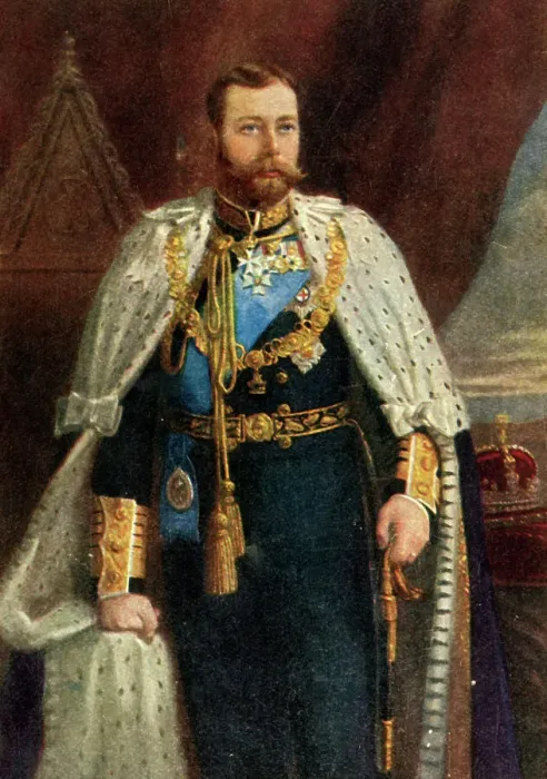 Framed Print : H.M. King George V. - front page, c1911. Creator: Unknown