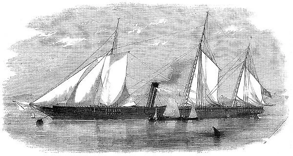 H.M. New Dispatch Gun-Boat 'Wanderer', 1856. Creator: Unknown. H.M. New Dispatch Gun-Boat 'Wanderer', 1856. Creator: Unknown