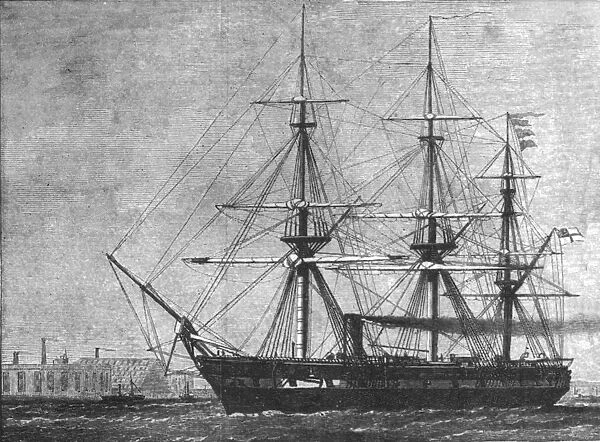 H.M.S. Challenger, commissioned for her... cruise on Deep Sea Exploration, 1872, (1901)