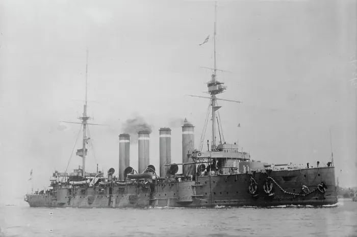 Framed Print : HMS Euryalus, between c1910 and c1915. Creator: Bain News Service Framed Print : HMS Euryalus, between c1910 and c1915. Creator: Bain News Service