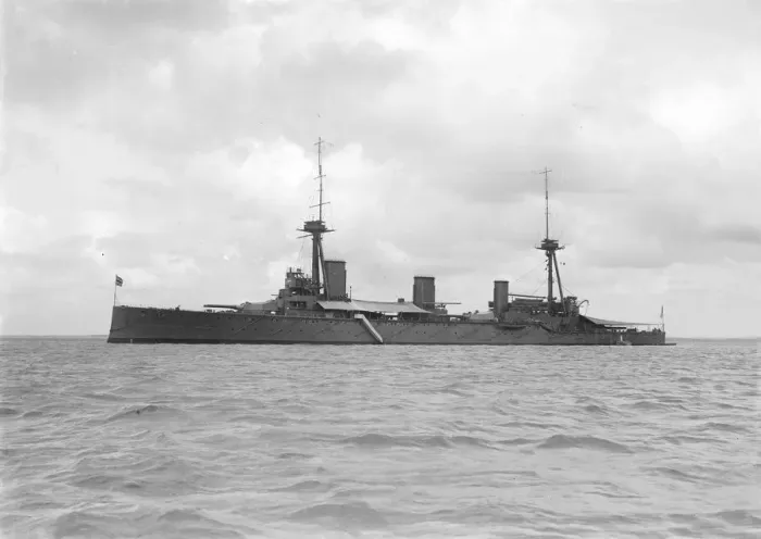 Framed Print : HMS Indefatigable, 1912. Creator: Kirk & Sons of Cowes Framed Print : HMS Indefatigable, 1912. Creator: Kirk & Sons of Cowes