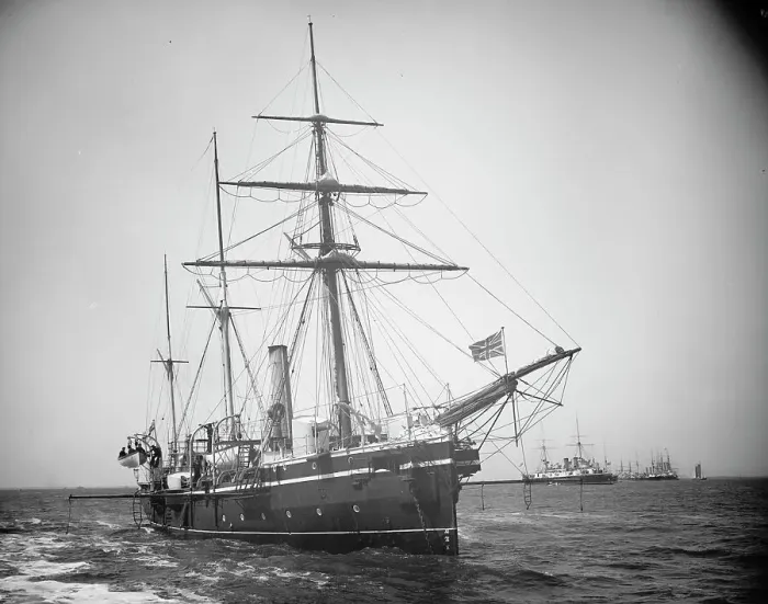 Framed Print : H.M.S. Partridge, 1893. Creator: Unknown Framed Print : H.M.S. Partridge, 1893. Creator: Unknown