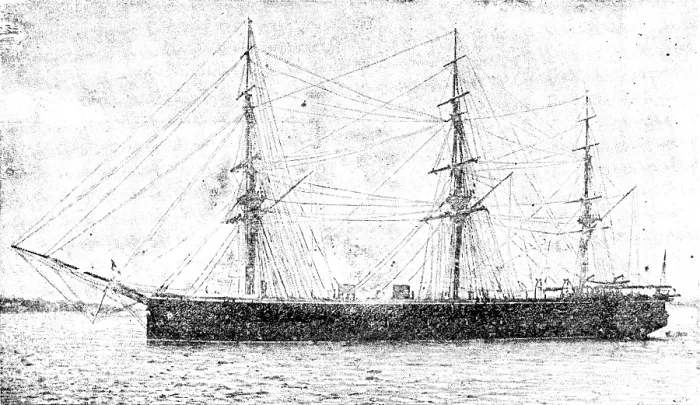 Framed Print : H.M.S. Raleigh, 1890. Creator: Unknown Framed Print : H.M.S. Raleigh, 1890. Creator: Unknown