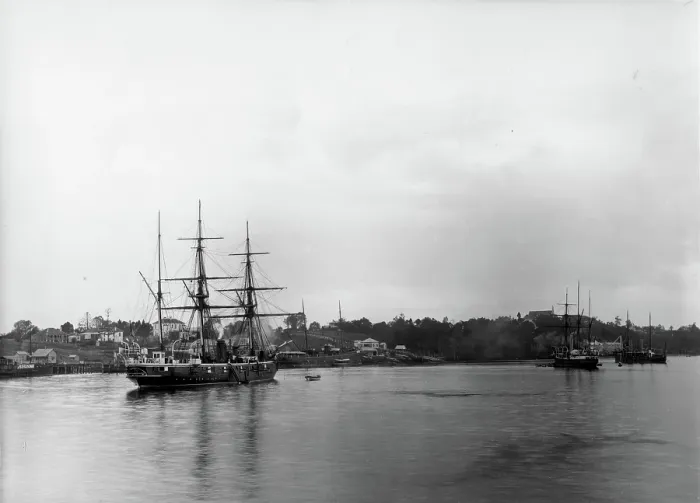 Framed Print : H.M.S. Royalist Brisbane visit, 1895. Creator: Unknown Framed Print : H.M.S. Royalist Brisbane visit, 1895. Creator: Unknown