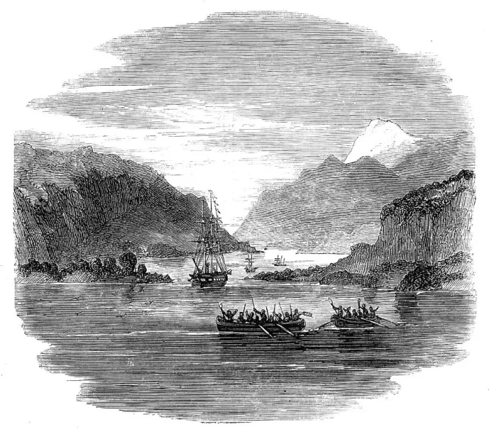 Framed Print : H.M.S. Termagant convoying the gun-boats Grappler and Forward through the Straits... 1860. Creator: Unknown. H.M.S. Termagant convoying the gun-boats Grappler and Forward through the Straits... 1860 Framed Print : H.M.S. Termagant convoying the gun-boats Grappler and Forward through the Straits... 1860. Creator: Unknown. H.M.S. Termagant convoying the gun-boats Grappler and Forward through the Straits... 1860