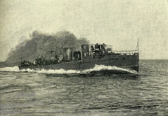 Framed Print : H.M.'s Torpedo Boat Destroyer Viper, c1900. Creator: Marguerite Jacob Framed Print : H.M.'s Torpedo Boat Destroyer Viper, c1900. Creator: Marguerite Jacob