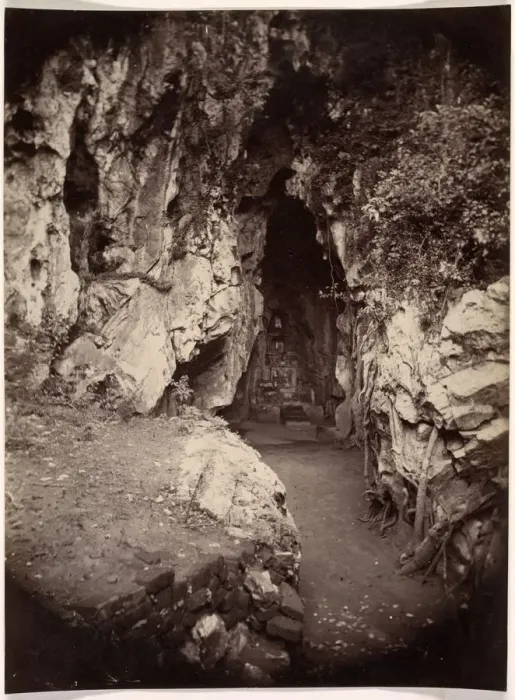 Framed Print : Hoa Nghiem Cave, Grotto of the August Transformation, c. 1875. Creator: Emile Gsell (French Framed Print : Hoa Nghiem Cave, Grotto of the August Transformation, c. 1875. Creator: Emile Gsell (French
