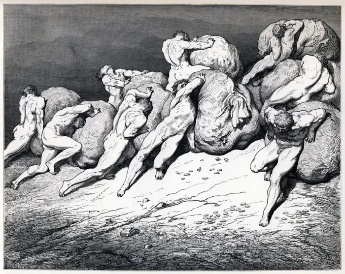 Framed Print : The hoarders and wasters, 1857 Framed Print : The hoarders and wasters, 1857
