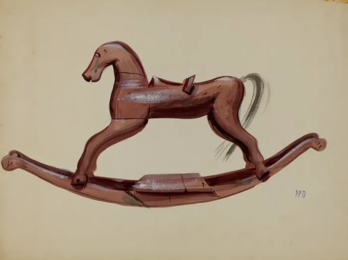 Framed Print : Hobby Horse Toy, 1935 / 1942. Creator: Raoul Du Bois Framed Print : Hobby Horse Toy, 1935 / 1942. Creator: Raoul Du Bois