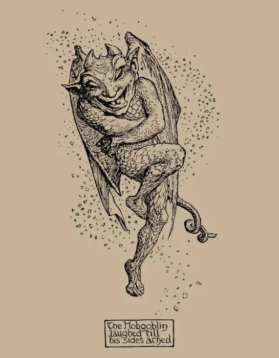Framed Print : Hobgoblin. Illustration from The Pink Fairy Book by Andrew Lang, 1904 Framed Print : Hobgoblin. Illustration from The Pink Fairy Book by Andrew Lang, 1904