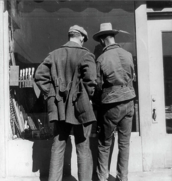The hock shop, Skid Row, Howard Street, San Francisco, California, 1937. Creator: Dorothea Lange