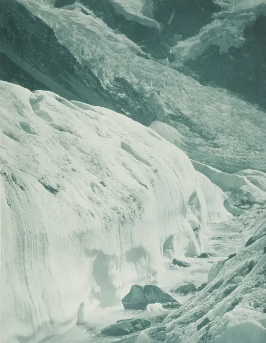 Framed Print : The Hockstetter Glacier and ice fall, Mt Cook district. From the album: Record Pictures... 1920s. Creator: Harry Moult Framed Print : The Hockstetter Glacier and ice fall, Mt Cook district. From the album: Record Pictures... 1920s. Creator: Harry Moult