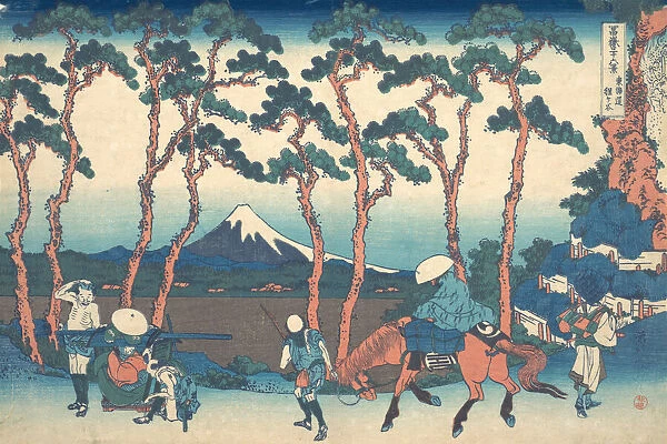 Hodogaya on the Tokaido (Tokaido Hodogaya), from the series Thirty-six Views of Mou