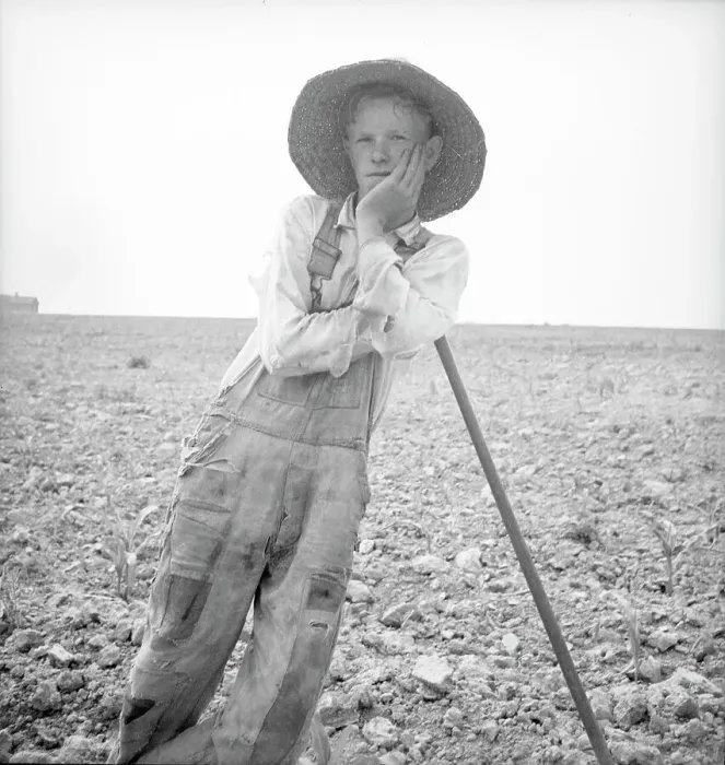 Framed Print : Hoe culture in the South - poor white, North Carolina, 1936. Creator: Dorothea Lange Framed Print : Hoe culture in the South - poor white, North Carolina, 1936. Creator: Dorothea Lange