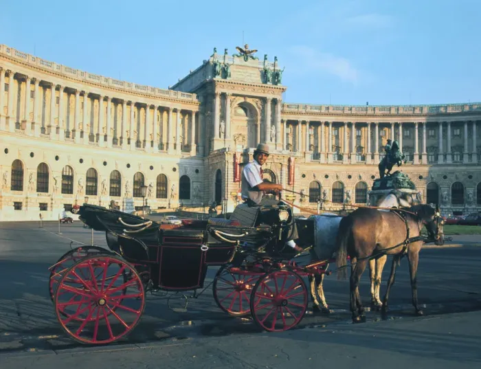 Framed Print : The Hofburg with carriage, Vienna, Austria Framed Print : The Hofburg with carriage, Vienna, Austria