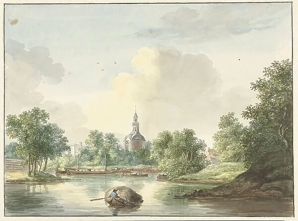 The Hogewoerdse Poort in Leiden seen from the Singel, 1786-1839. Creator: Pieter Gerardus van Os
