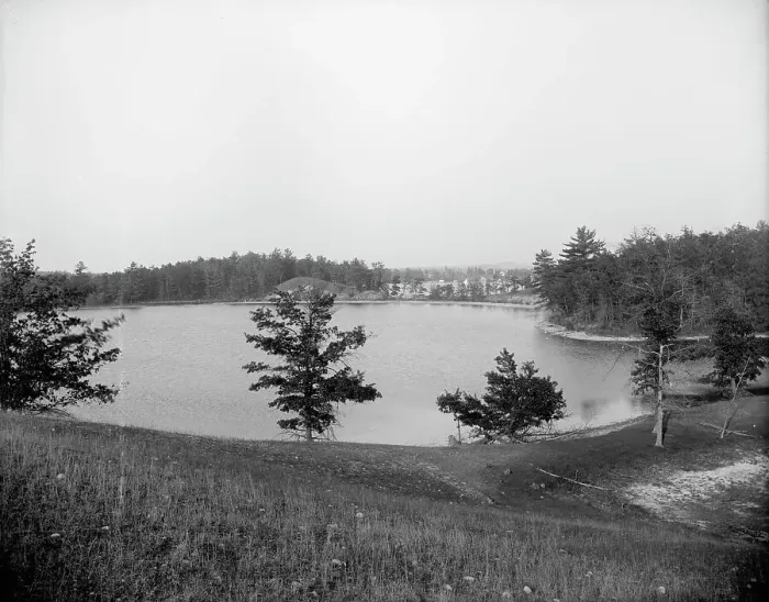 Framed Print : Hogsback, Lake Orion, Mich. The, between 1880 and 1901. Creator: Unknown Framed Print : Hogsback, Lake Orion, Mich. The, between 1880 and 1901. Creator: Unknown