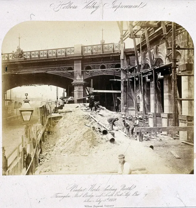 Framed Print : Holborn Viaduct, London, 1869 Framed Print : Holborn Viaduct, London, 1869