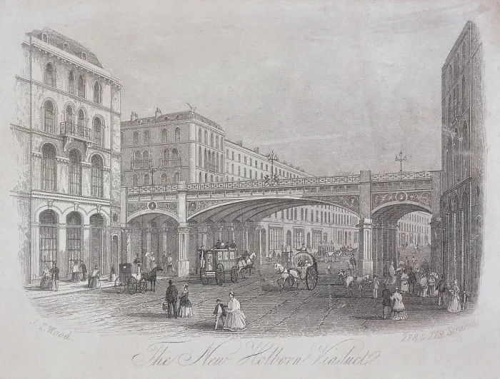 Framed Print : Holborn Viaduct, London, c1870 Framed Print : Holborn Viaduct, London, c1870
