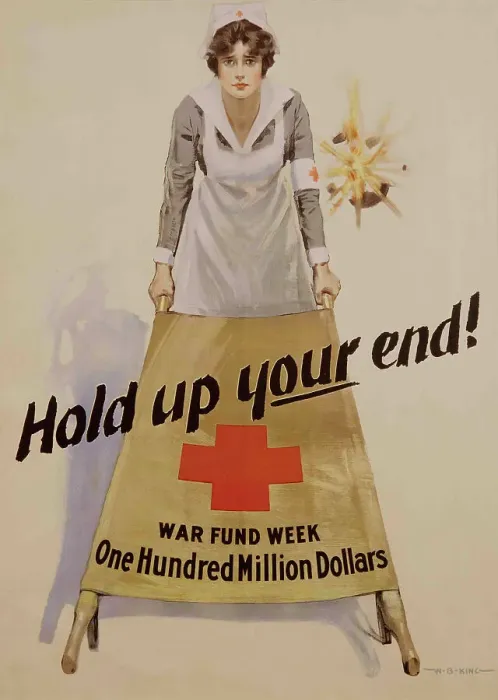 Framed Print : Hold Up Your End!, 1918. Creator: King; William B. (1880-1927) Framed Print : Hold Up Your End!, 1918. Creator: King; William B. (1880-1927)