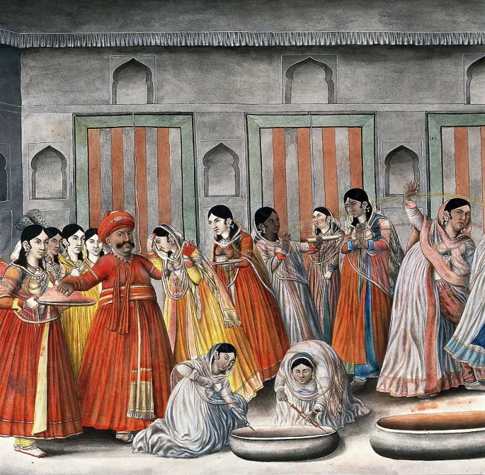 Framed Print : Holi festival, 19th century? Creator: Unknown Framed Print : Holi festival, 19th century? Creator: Unknown